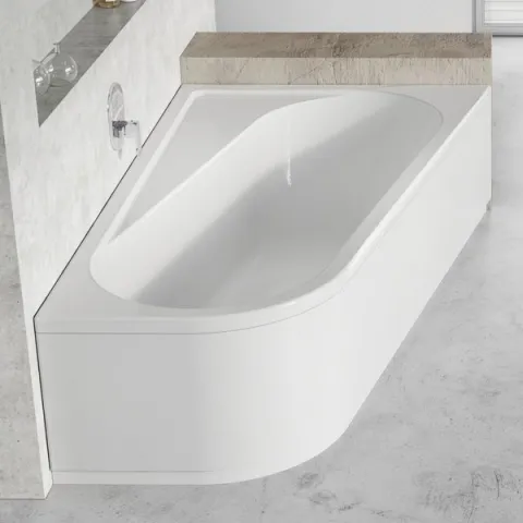 Передняя панель для ванны RAVAK Chrome 170x105 белая левая