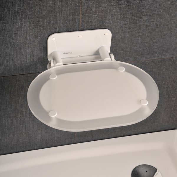 Универсальное сиденье для душа RAVAK Chrome Clear/Black