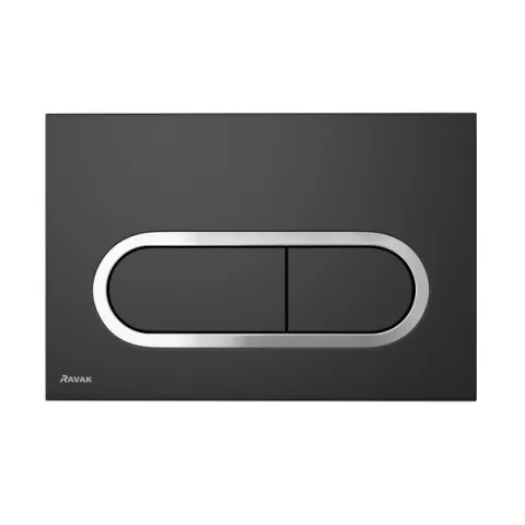 Кнопка инсталяционная RAVAK Chrome черная