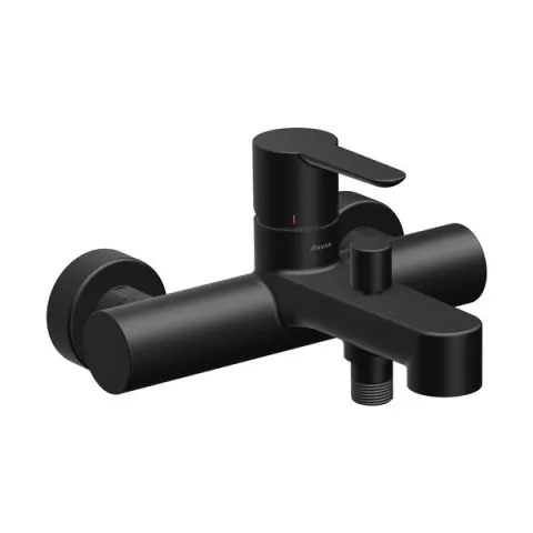 Настенный смеситель для ванны RAVAK Puri black PU 022.21/150