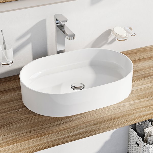 Умывальник накладной керамический RAVAK Ceramic Slim-O