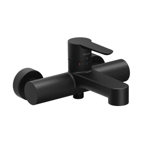 Настенный смеситель для ванны RAVAK Puri black PU 022.20/150