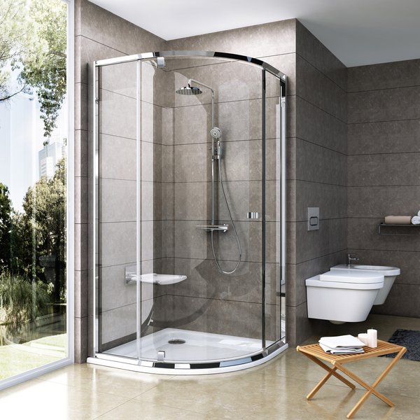 Душевой уголок RAVAK Pivot PSKK3 100x100 см, белые профиль и ручки, прозрачное стекло