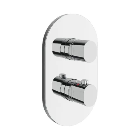 Смеситель скрытого монтажа RAVAK CR II 063.20BL.O2 чёрный (2 вывода) + нужен RB 071.50 (X070074)